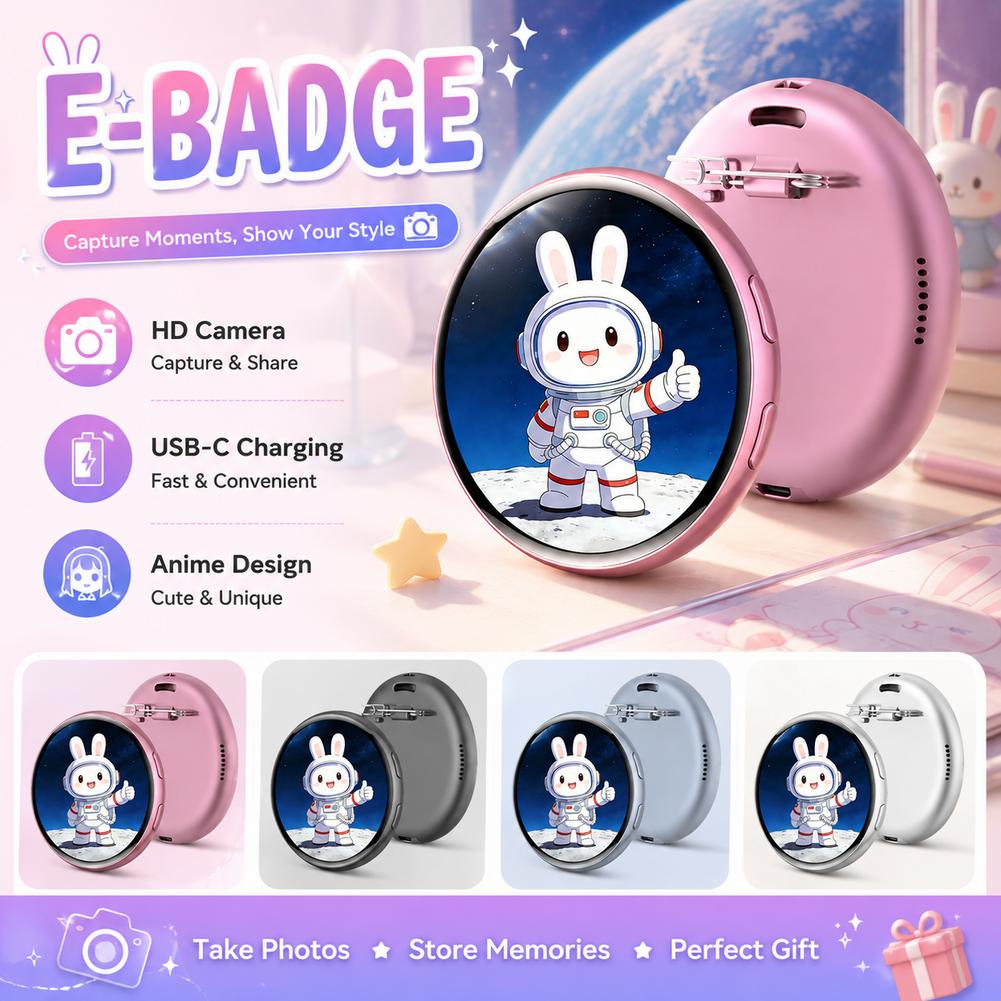 Photography Grid - Badge Elettronico con Porta USB-C e