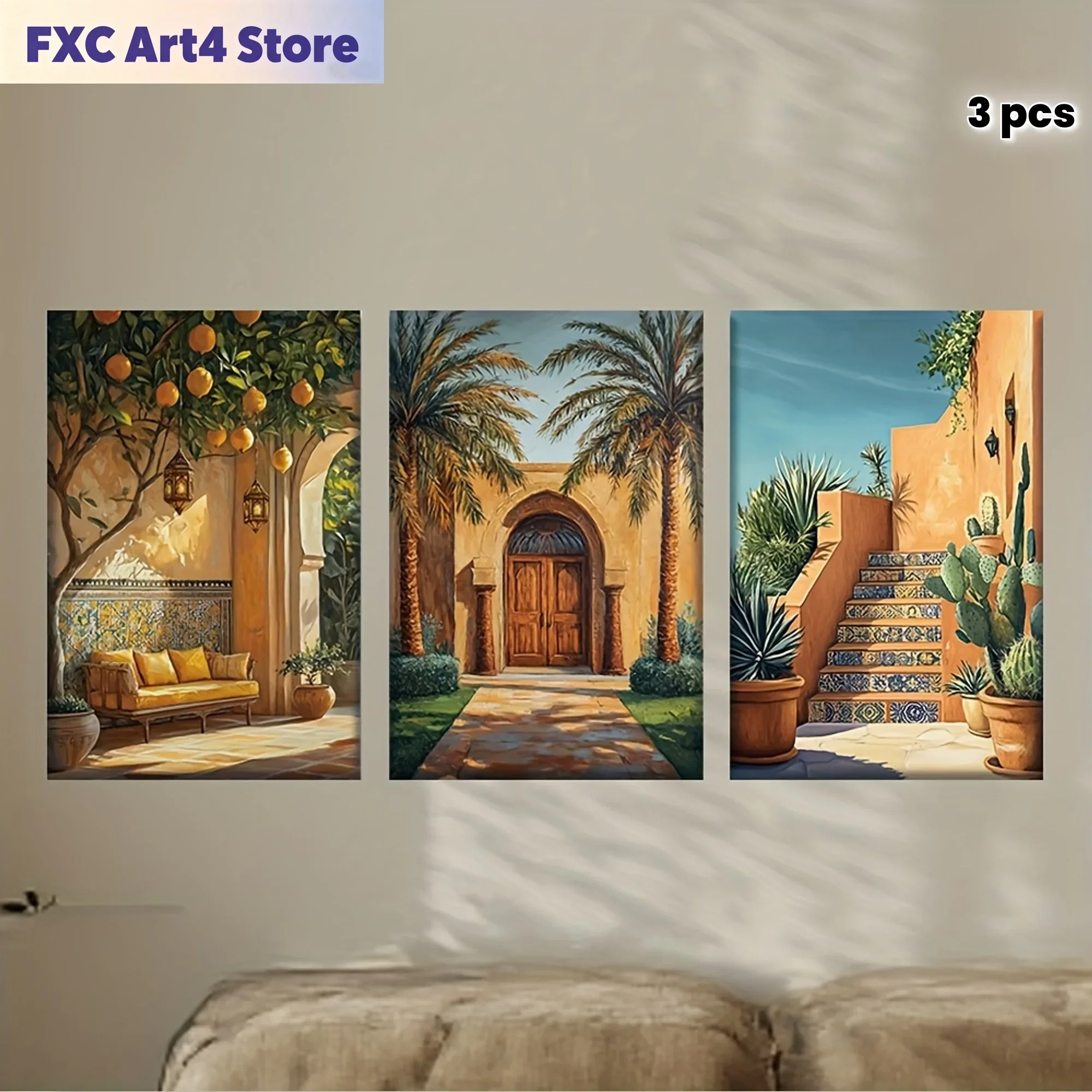 Photography Course - Set di 3 quadri senza cornice,