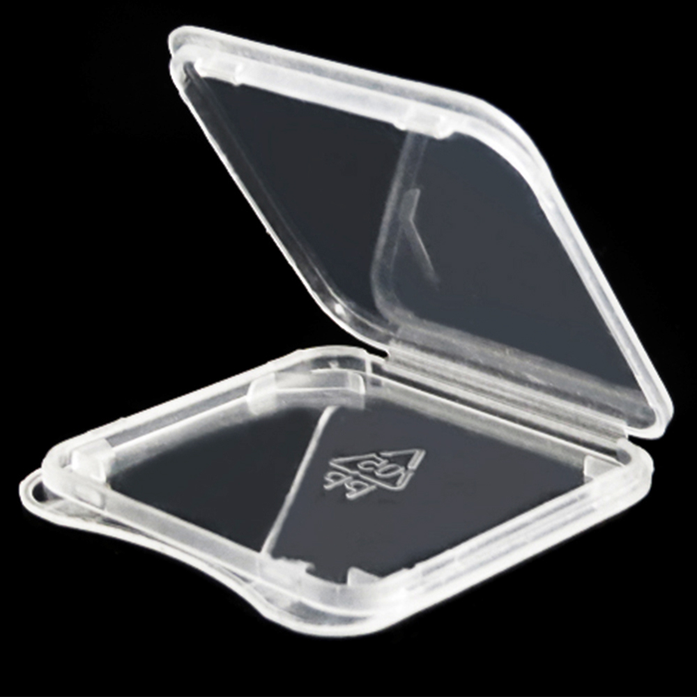 Memory Card Case - 1000 pz/lotto Custodia in plastica trasparente
