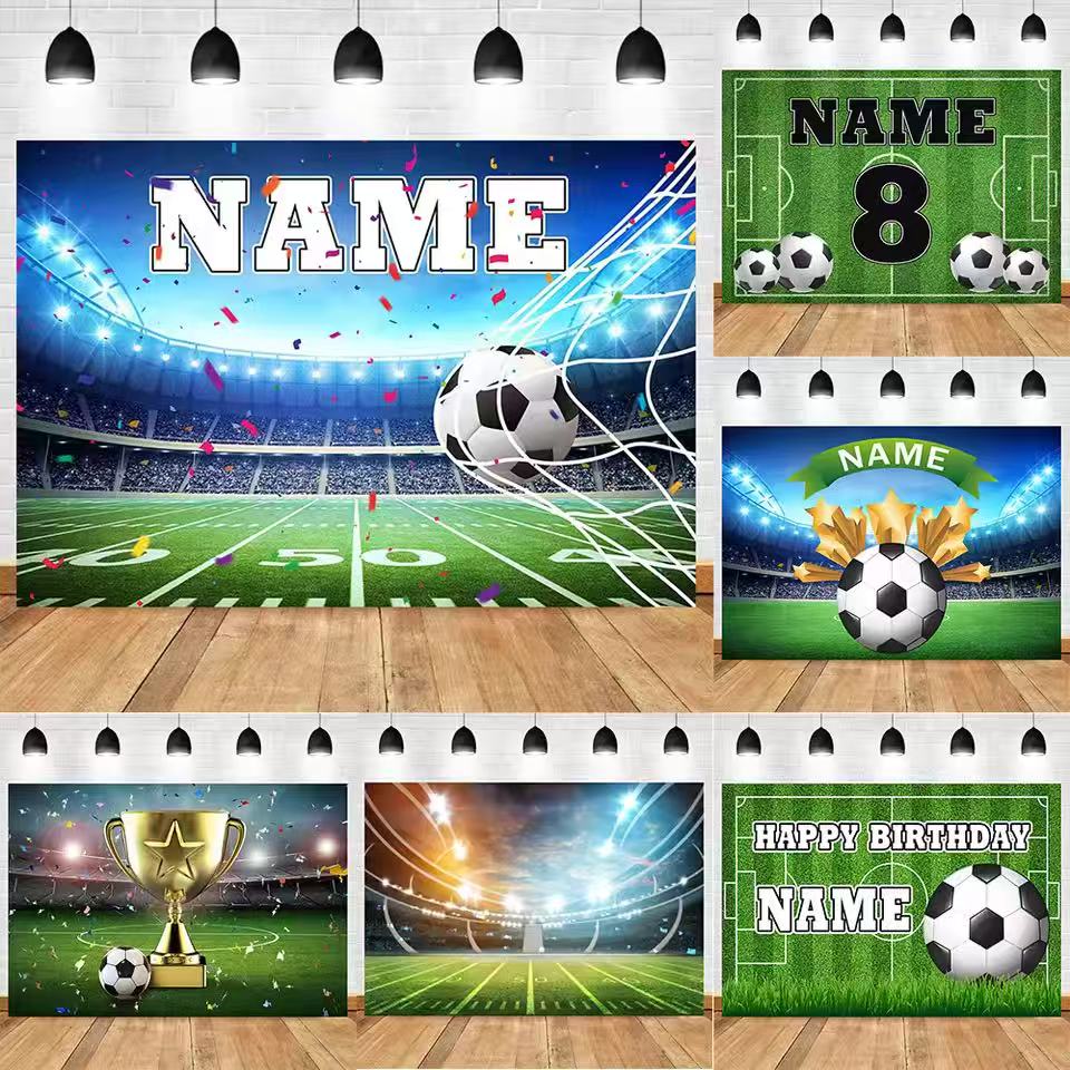 Photography Awards - Sfondo di calcio Personalizza nome Ragazzo