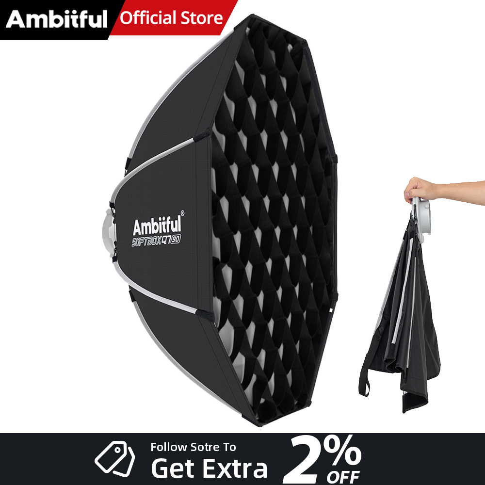 Photography Grid - AMBITFUL Q7II 55/65/90cm Softbox Ottagonale con