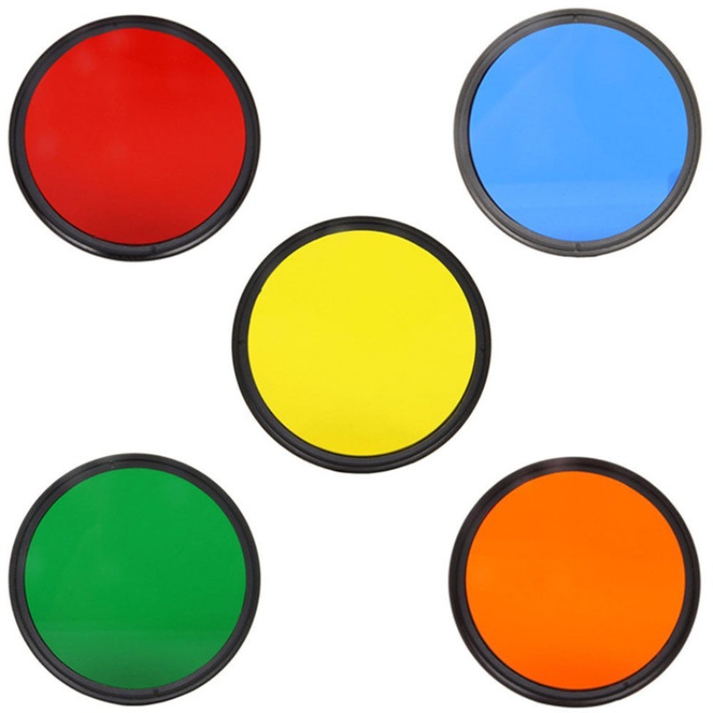 Photography Yellow Filter - Filtro per Obiettivo Fotografico 30mm-82mm, Colori