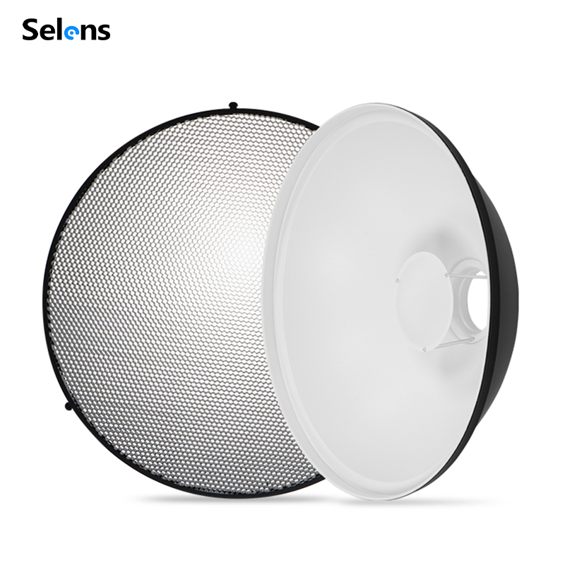 Photography Grid - Selens Beauty Dish Riflettente Argento/Bianco da
