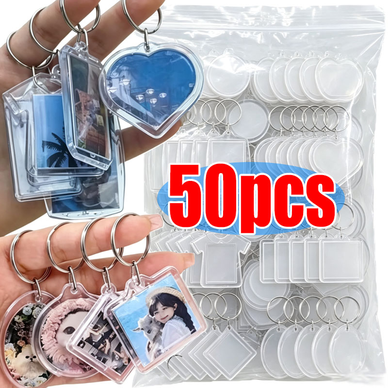 Photography Hacks - Portachiavi Trasparente in Acrilico con Inserto