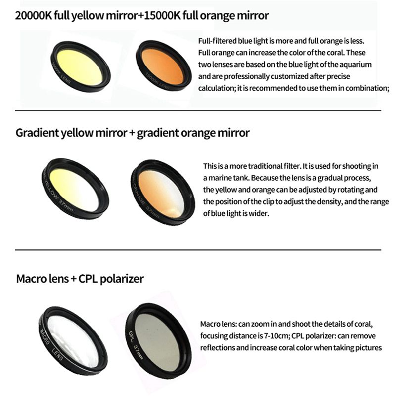 Lente per Acquario 4X, Filtro  - Photography Yellow Filter recensione e prezzo