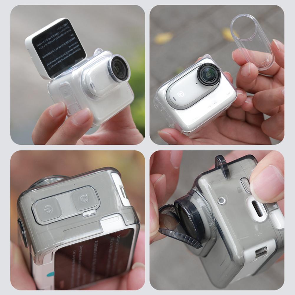 1 pz Trasparente/grigio TPU An - Insta360 Camera Go 3 recensione e prezzo