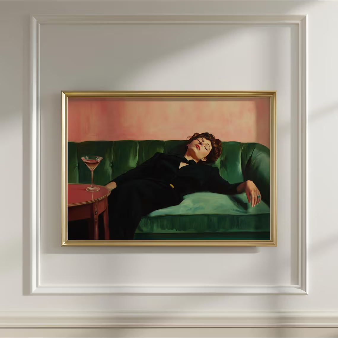 Donna sul divano con Martini | - Photography Art recensione e prezzo