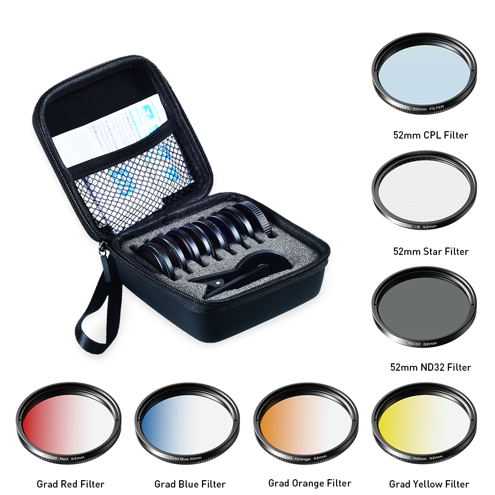 APEXEL Kit di filtri graduati  - Photography Yellow Filter recensione e prezzo