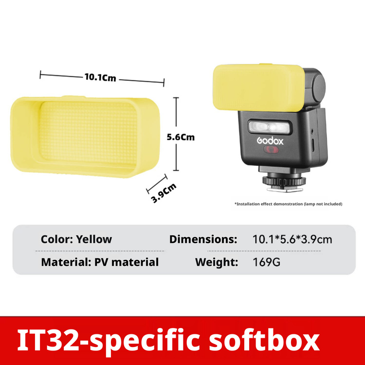 Diffusore per Flash Godox iT32 - Photography Yellow Light recensione e prezzo